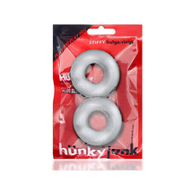 OxBalls Stiffy 2-Pack Bulge Cockrings Silicone TPR Clear Ice - $24.79