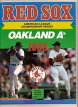 1988 ALCS Game program A&#39;s @ Red Sox Championship - £33.99 GBP