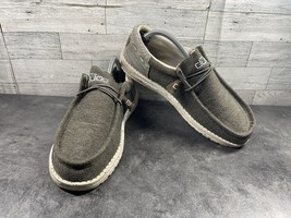 Hey Dude Loafers Men 9M Wally Funk Aztec Shoes Green Gray Canvas SlipOn ... - $513.34 MXN