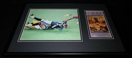 Kevin Dyson Framed 12x18 Super Bowl XXXIV Repro Ticket &amp; Photo Display Titans - £55.55 GBP