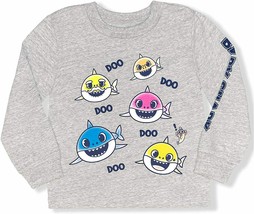 BABY SHARK Long-Sleeve Tee Cotton-Blend Shirt NWT Baby Size 12M (12 Mont... - $7.50