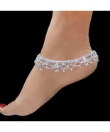 Indien Véritable Argent Femme Fabuleux Cadeau Bijou Bracelets Cheville P... - $4,504.73 MXN