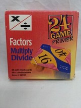 24 Game Primer Factors Multiply Divide Mathematics Flash Card Puzzles - $35.63