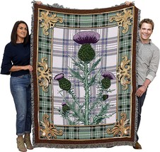 Pure Country Weavers Scotland - National Flower The Flowering Thistle Blanket - - £60.93 GBP
