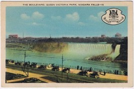 Postcard Boulevard Queen Victoria Park Niagara Falls Ontario - £3.87 GBP