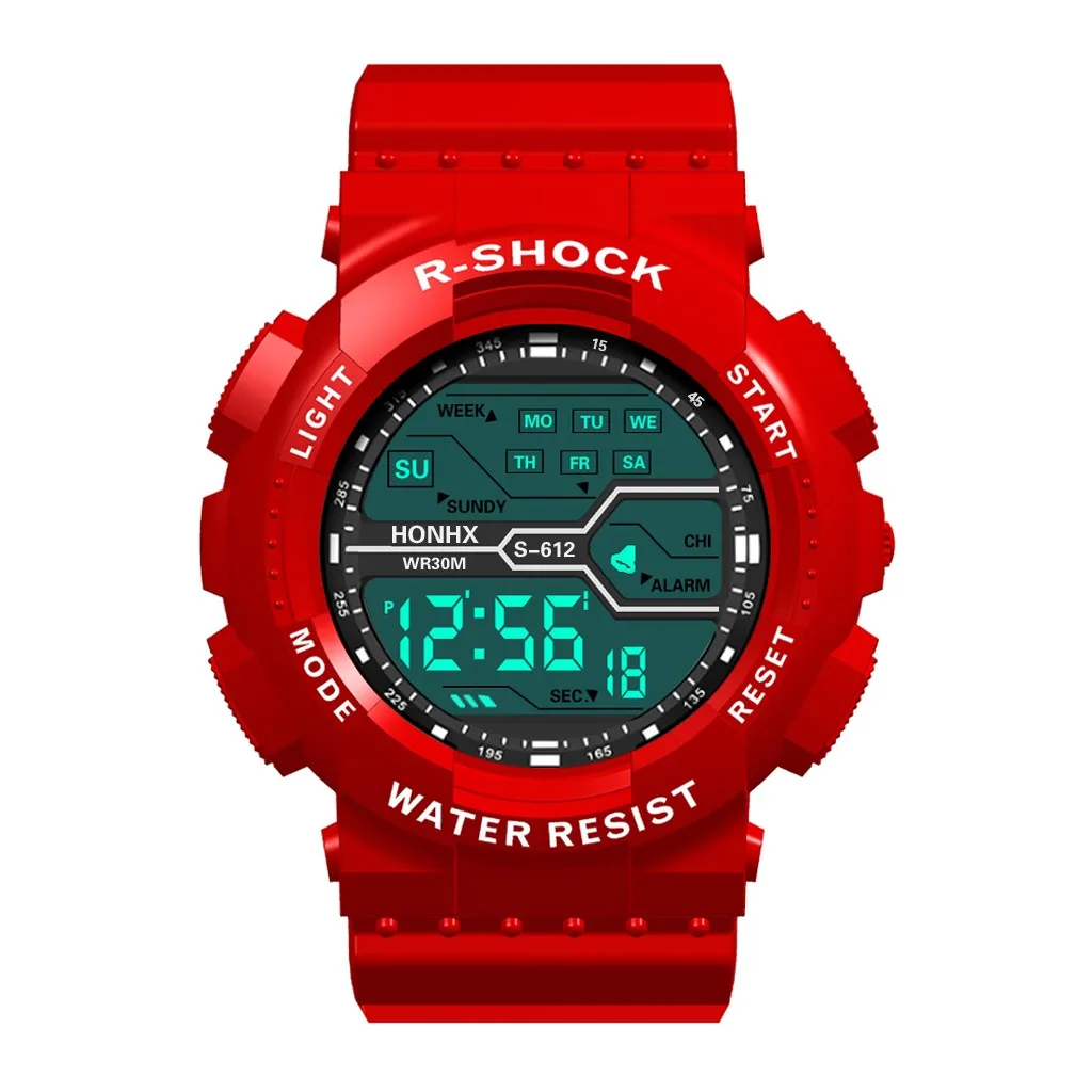 Fashion A Waterproof Men&#39;s Boy Lcd Digital Stopwatch Date  Wrist Watch  Masculin - £87.93 GBP