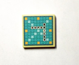 Scrabble Classic Game Board 2X2 piece Minifigure US Toy - $2.00