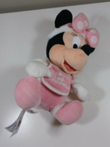 10 inch baby&#39;s first christmas disney&#39;s pink minnie - £7.91 GBP