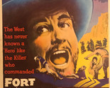 Fort Massacre 1957 Nssc Originale Film Poster Finestrino Scheda Joel Mccrea - £22.07 GBP