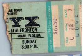 Billet De Concert Styx 13 Février 1977 Miami Floride - $49.49