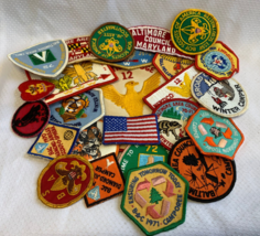 Boy Scouts of America BSA Patch Lot Camper Council Scoutmaster Mentico Lodge - £55.84 GBP