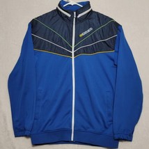 Ecko Unltd Mens Jacket Sz XL Hooded Blue Full Zip Coat 2 Side Pockets - £26.76 GBP