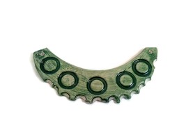 Extra Large Green Bib Necklace Pendant For Jewelry Making Artisan Craft Supplies - £34.92 GBP