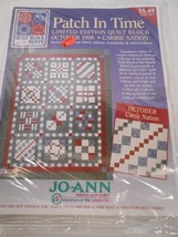 1998 Joann Fabrics Patch in Time Quilt October Block of the Month Carrie Nation - $8.60
