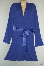 CAROLE HOCHMAN Midnight PurpleLuxurious Wrap Robe with Attached Belt NWT - $59.40