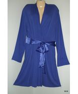 CAROLE HOCHMAN Midnight PurpleLuxurious Wrap Robe with Attached Belt NWT - $59.40