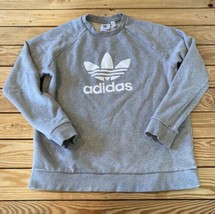 Adidas Men’s Logo Sweatshirt Size L Grey C11 - £14.93 GBP