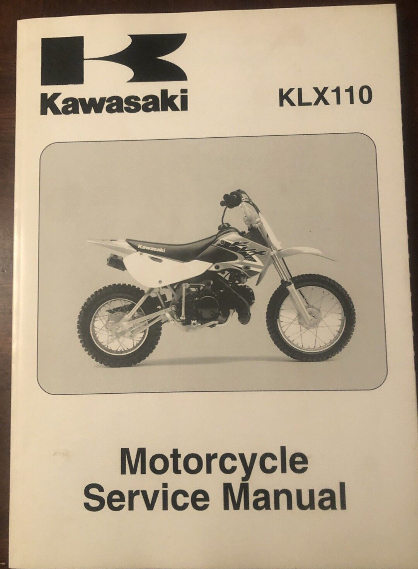 Primary image for 2002 Kawasaki KLX110 Motorcycle Service Shop Repair Manual  OEM 99924-1283-01