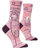 Blue Q Women&#39;s Crew Socks ~ Go Away, I&#39;m Introverting. (fit shoe size 5-10) - $254.06 MXN