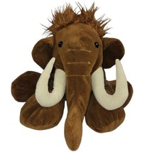 Wishpets Plush Manny Mammoth Mastodon Brown Stuffed Animal Beanie 2013 12&quot; - $16.28