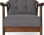 Christopher Knight Home Aurora Mid-Century Modern Accent Chair, Dark Gra... - $398.99