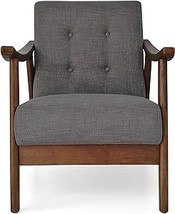 Christopher Knight Home Aurora Mid-Century Modern Accent Chair, Dark Gra... - $398.99