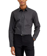 ALFANI Men&#39;s Black Striped  Slim Fit Dress Shirt  Blended Size M - L - X... - £20.56 GBP