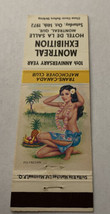 Matchbook Cover Matchcover Girly Girlie Pinup Montreal Exhibition 1972 - $2.85