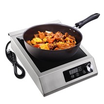 3500W Portable Commercial Induction Cooktop Single Burner Cooker Hot Pot Stove - £230.96 GBP