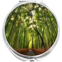 Bamboo Forest Japan Compact with Mirrors - Perfect for your Pocket or Purse - $11.76