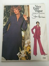 Very Easy Vogue Sewing Pattern American Designer Stan Herman 1168 Dress Top Vtg - £14.90 GBP