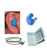 Custom Moulded Ear Plugs BLUE and lanyard DIY Earplugs New Material - $20.00