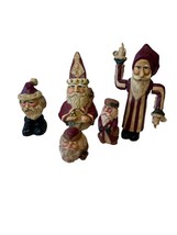 Antique Vintage Lot Of 5 Lefever Santa Claus-Enesco - Santas Of All Kinds - $38.19