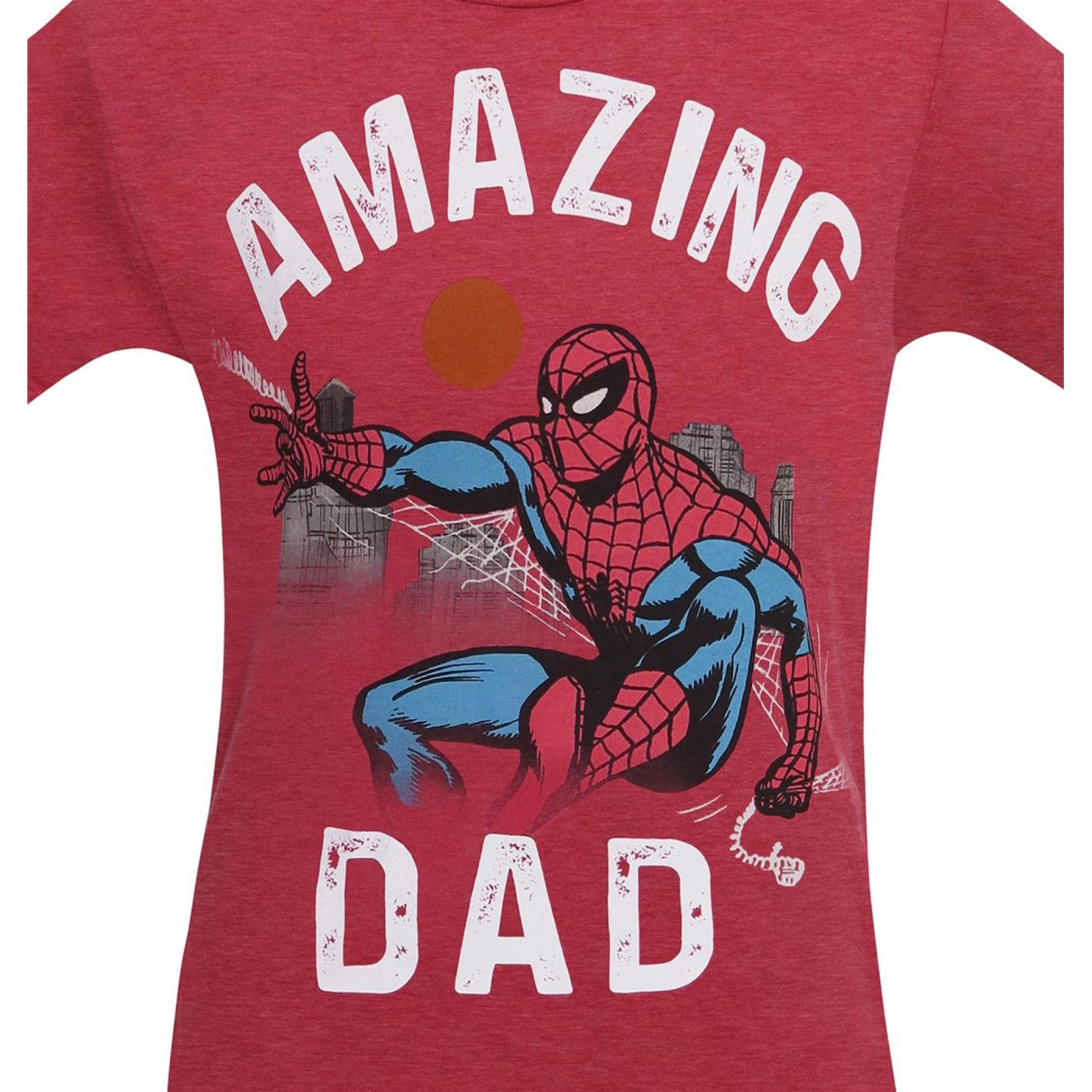 Spider-Man Amazing Dad Men's T-Shirt Red - £27.51 GBP - £30.66 GBP