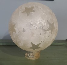 Frosted Globe Stars Light Lamp Sconce Glass Shade 11/2&quot; Fitter Vintage  - $15.00