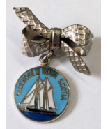BLUENOSE 2 NOVA SCOTIA CANADA SOUVENIR LAPEL PIN BOW HANGING CANADIAN VI... - $26.04 CAD