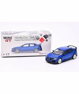 2.75 Inch 2017 Honda Civic Type R - FK8 - Aegean Blue - 1/64 Scale Dieca... - $34.79 CAD