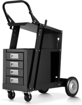 220 Lbs Welding Carts for Mig Welder, Welder Cart with 4 Drawers on Wheels for M - $276.60