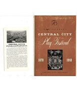 Central City Play Festival 1948 Program 1930's Brochure 1935 &amp; 1936 Covers - $21.78