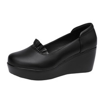 women&#39;s platform shoes autumn spring platform pumps woman high heels leather off - £45.44 GBP