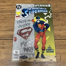 DC Comics The Adventures Of Superman #501 Truth and Justice Vintage 1993 CV - $11.88