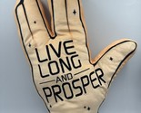 Star Trek Live Long and Prosper 15&quot; Plush Hand Pillow Plush Kidrobot Spock - $26.93