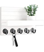 Key Holder for Wall, Decorative Key and Mail Holder with Shelf - $268.56 MXN