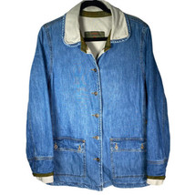 Agolde Adriano Goldschmied A.G.E. Jean Denim Jacket Button Front W/ Liner Vtg - £39.04 GBP
