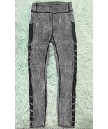 Lululemon Leggings Size 2 Black White Mesh Detail Yoga Workout Womens At... - €20,63 EUR
