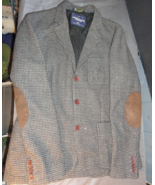 3 Button AMERICAN EAGLE OUTFITTERS Designer Suit Jacket MENS  Gray MEDIU... - $48.58 CAD