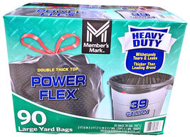 Member's Mark Heavy Duty 39-Gallon Yard Trash Bags Unscented 90 Count - $40.76