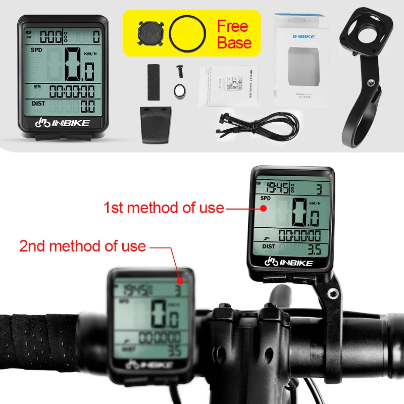 INBIKE Rainproof MTB Bike Computer Bicycle Speedometer Wireless Wired Odometer C - £117.34 GBP