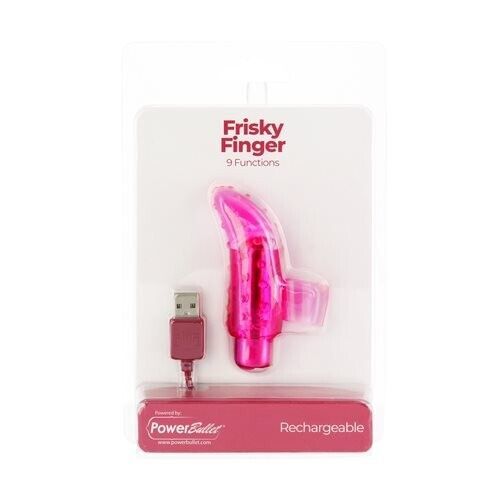 FRISKY FINGERS RECHARGEABLE WATERPROOF MULTI SPEED BULLET FINGER VIBE MA... - $21.77