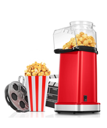 Popcorn Maker, 1400W Hot Air Popcorn Popper with Butter Melting Tray, 18... - $53.96 CAD